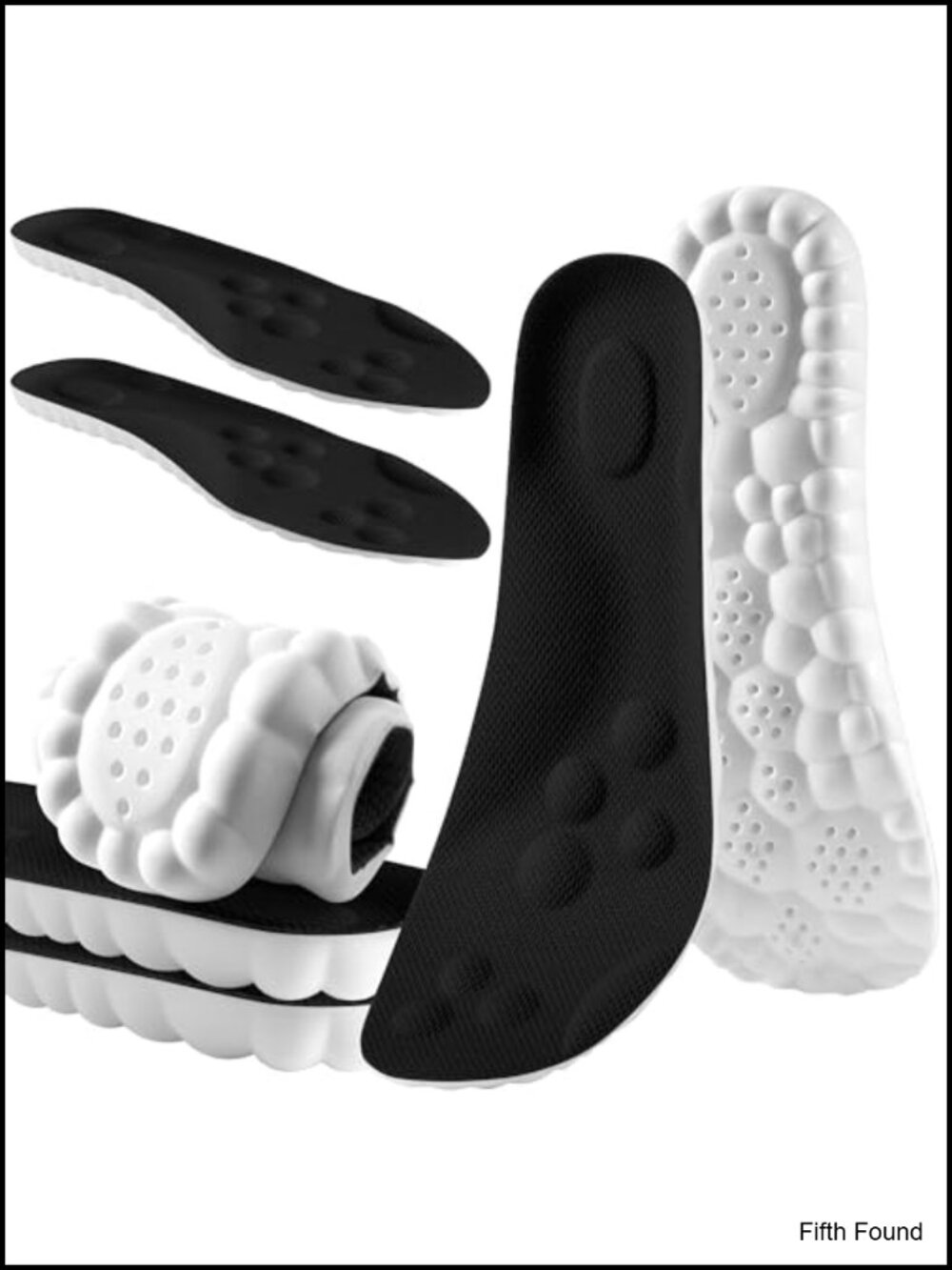 Memory Foam Arch Support Insoles 4D Cloud Cushion Trim-to-Fit Shoe Inserts